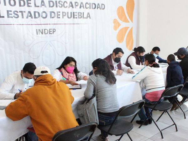 En Chalchicomula, gobierno estatal impulsa acciones para personas con discapacidad