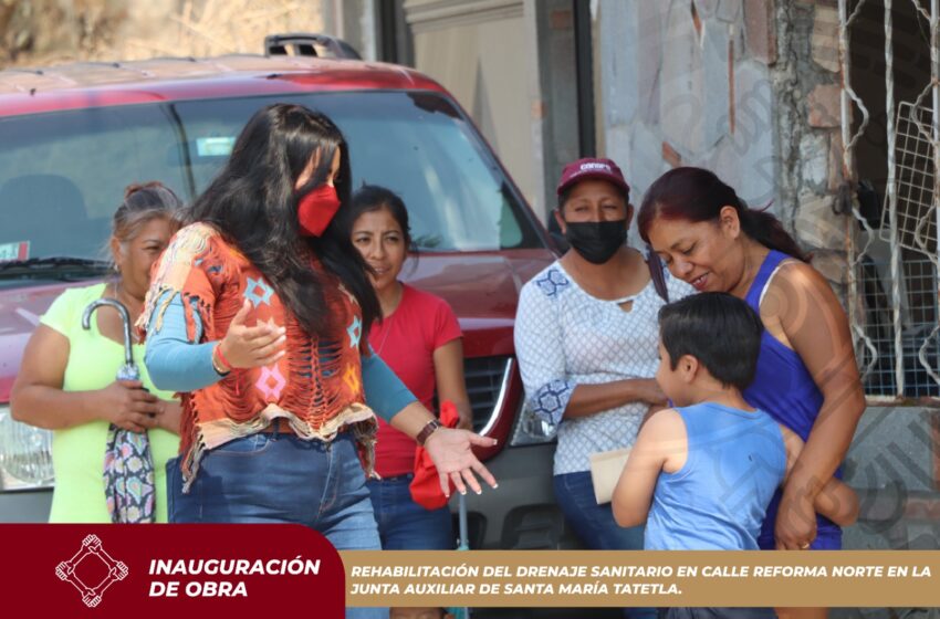 Gobierno de Izúcar reparó viejo drenaje en Santa María Tatetla