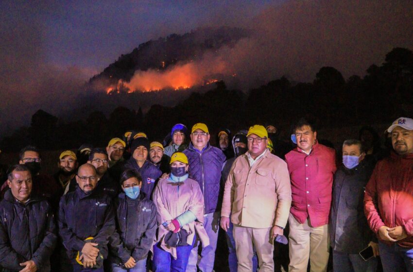 En Puebla, combate frontal a los incendios: Sergio Salomón