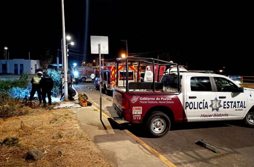 En Atlixco, un sujeto se cayó de un puente y perdió la vida