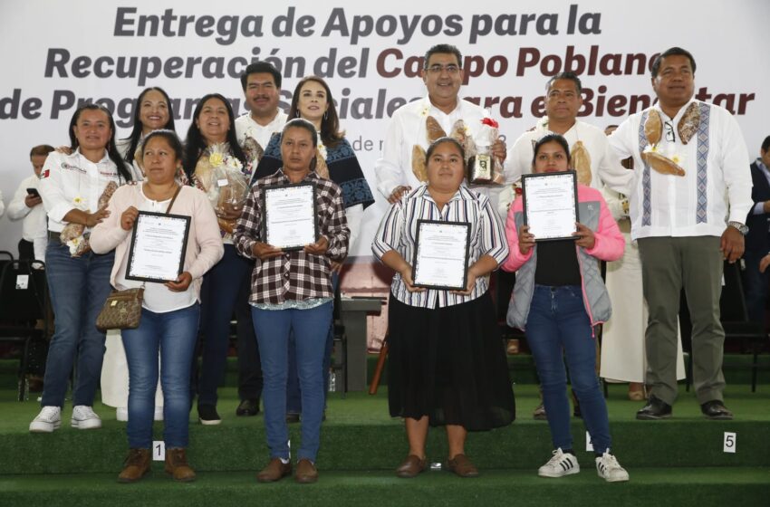 <strong><br>FAVORECE GOBIERNO DE PUEBLA A LOS 217 MUNICIPIOS CON PROGRAMAS SOCIALES, INFRAESTRUCTURA Y SEGURIDAD: SERGIO SALOMÓN</strong>