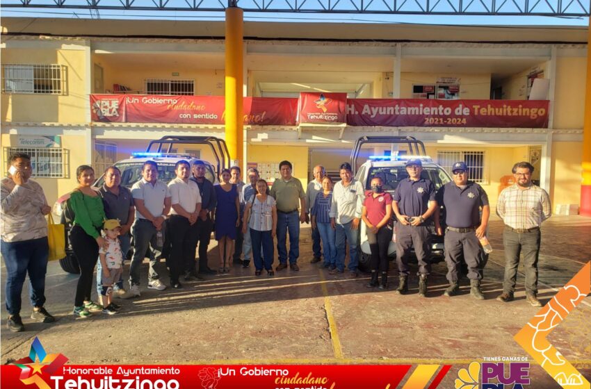 Refuerzan seguridad en Tehuitzingo con dos nuevas patrullas