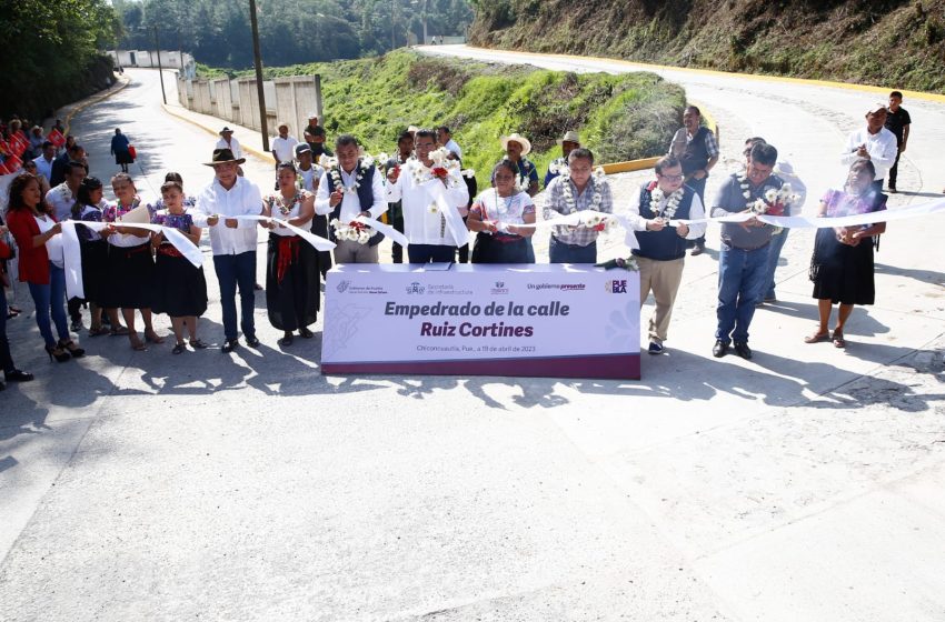 Con obra carretera, gobierno de Sergio Salomón favorece desarrollo en Chiconcuautla