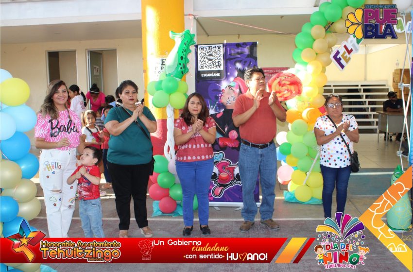 En Tehuitzingo festejaron a las niñas y niños en su día