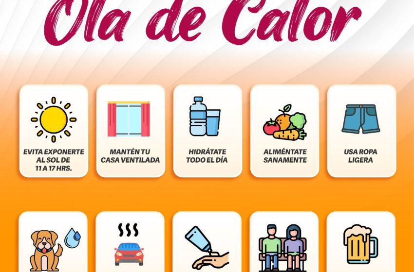 PC Atlixco invita a seguir recomendaciones ante ola de calor