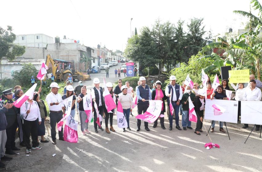 Gobierno municipal va por la rehabilitación del puente de la calle Puebla, en Aparicio