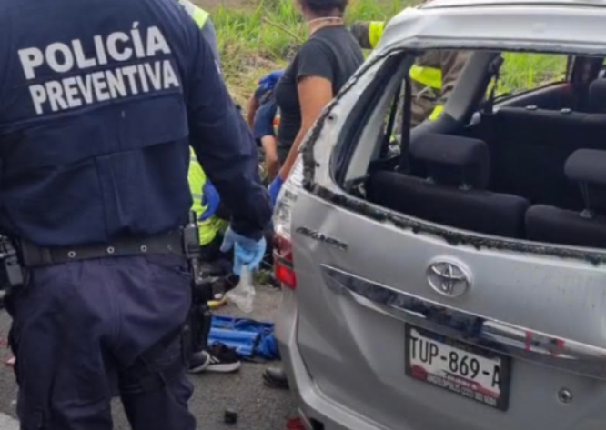 Se accidentó un Uber que se dirigía a Izúcar de Matamoros