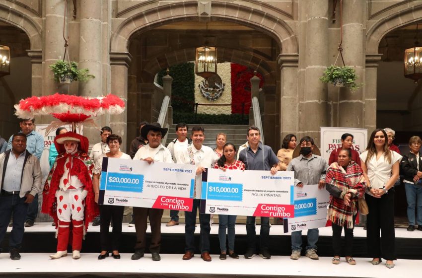 Gobierno municipal de Puebla apoya proyectos comunitarios