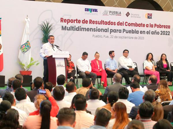 Con federación y municipios, gobierno de Puebla reduce pobreza y genera mejores condiciones