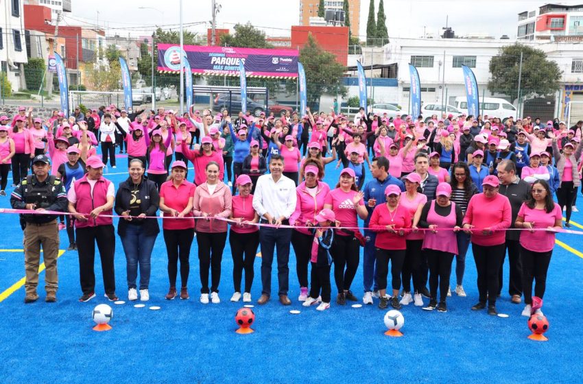Ayuntamiento de Puebla reinaugura deportivo La Piedad