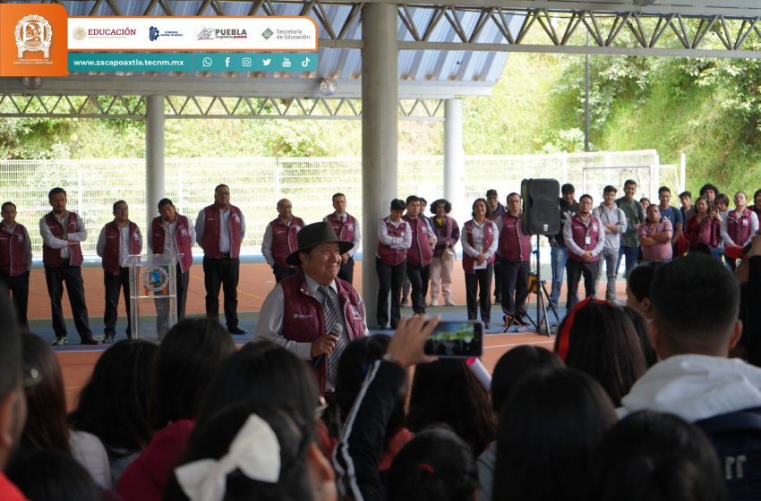 Se reunió Miguel Choy con estudiantes y personal del Tecnológico de Zacapoaxtla