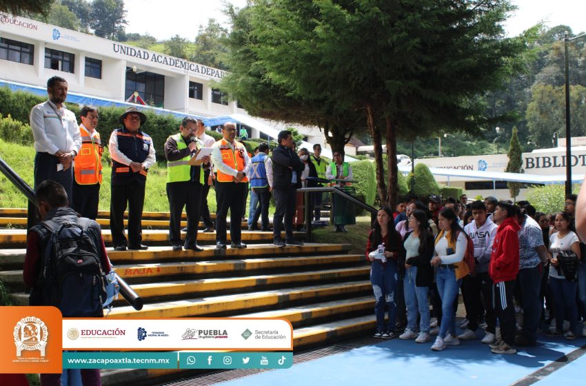 Participa el Tecnológico de Zacapoaxtla en el Segundo Simulacro Nacional