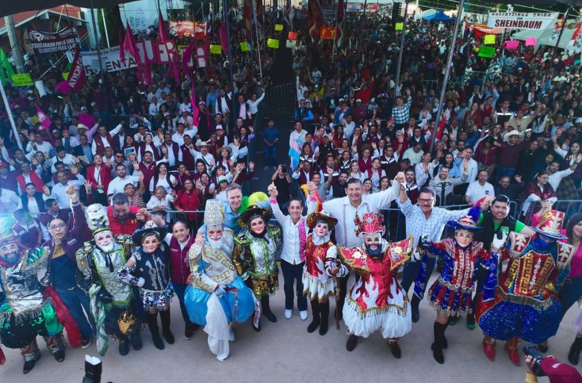 ’’Vamos a seguir transformando México’’: Claudia Sheinbaum asegura desde Amozoc, Puebla que continuará con el rescate de los trenes de pasajeros como parte del segundo piso de la 4T
