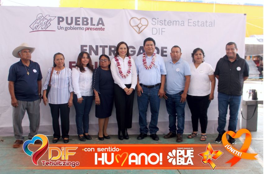 Con equipamiento, DIF de Tehuitzingo se beneficia