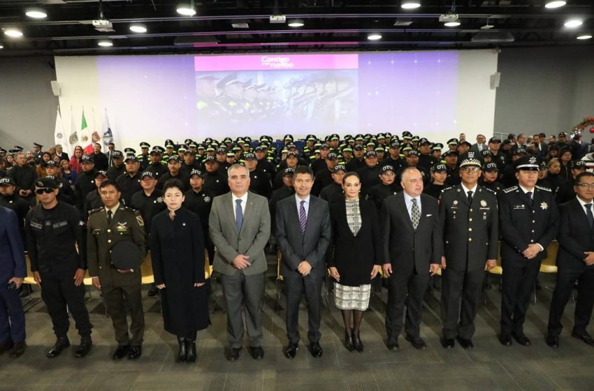 Con 61 nuevos policías, suman casi 600 los incorporados a SSC en Puebla Capital