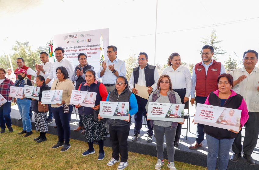 Actual gobierno estatal ejecuta obra pública como nunca había sucedido en puebla: Sergio Salomón