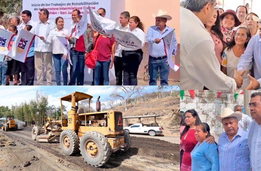 Agradece el Profe Tacho al gobernador su apoyo para rehabilitar la carretera de Teopantlán