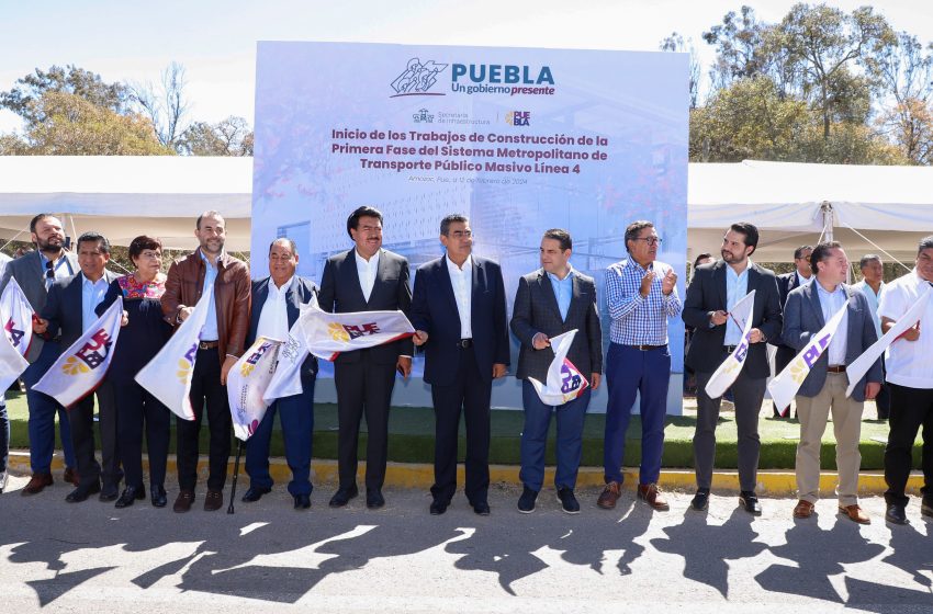 Inicia gobierno de Sergio Salomón primera fase del sistema metropolitano de transporte