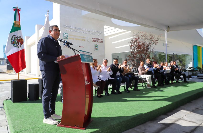 Con unidad de oftalmología, gobierno estatal y federación fortalecen atención ante padecimientos