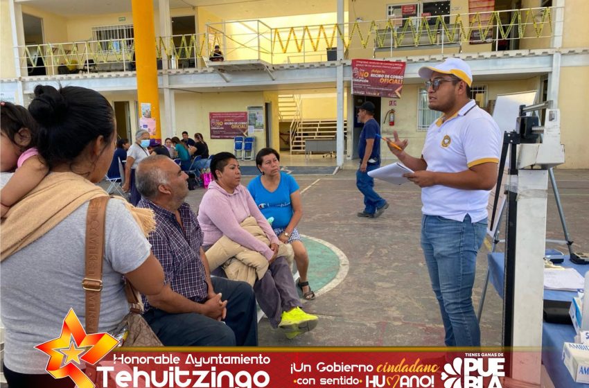 Gestiona gobierno de Tehuitzingo jornada de salud