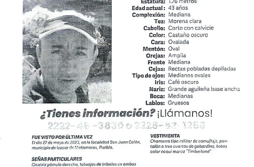 A casi un año de su desaparición continúan buscando a Mauricio Martínez Mejía