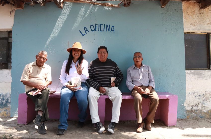 Ariadna Ayala recibe apoyo en Ixtepex y Metepec: La candidata de resultados