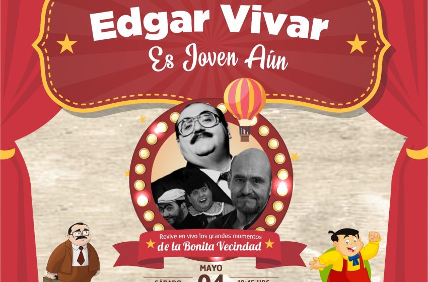 Edgar Vivar, dará show gratuito con cariño a los atlixquenses.
