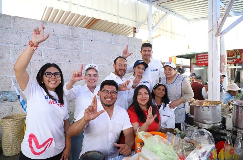 ¡Vamos a ganar el próximo 2 de junio!, afirma Lalo Rivera en Tepeaca