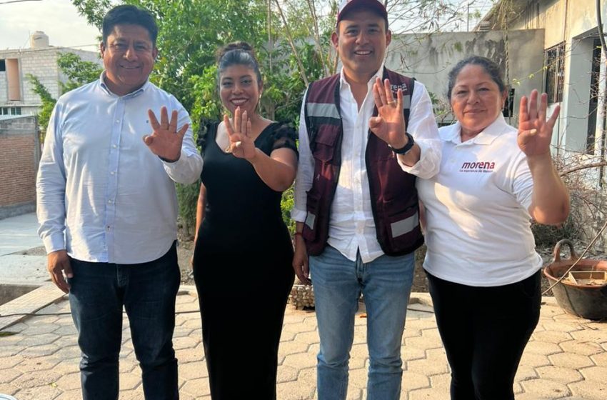 Liderazgos de Morena ratifican con Lalo Castillo que la mixteca ya está con la Cuarta Transformación