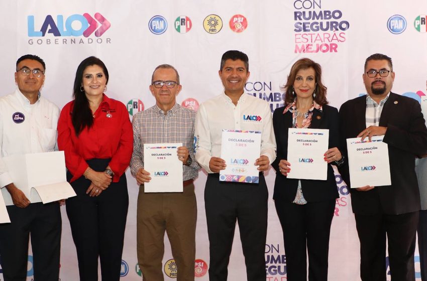 Lalo Rivera presenta su declaración 5 de 5 por una Puebla transparente