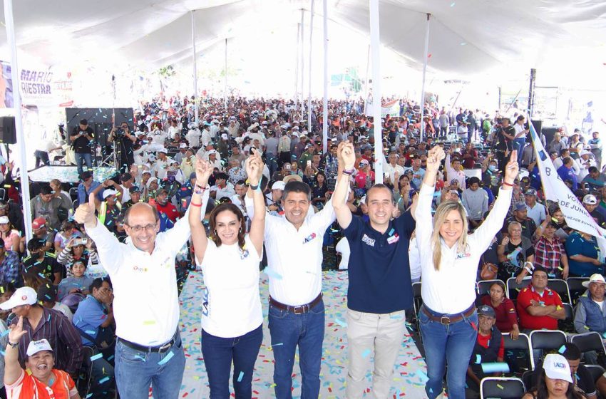 LALO RIVERA EN ÚLTIMO DÍA DE CAMPAÑA VISITA LA CENTRAL DE ABASTO
