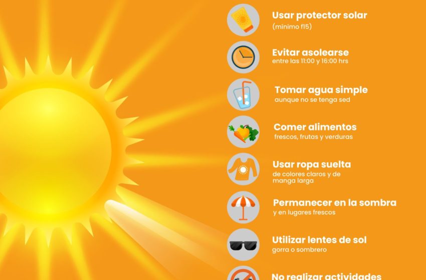 Continuarán las altas temperaturas, PC Atlixco emite recomendaciones para prevenir golpe de calor.