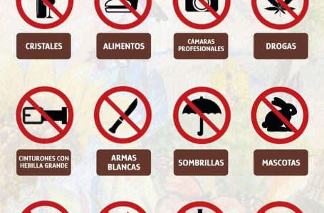 ¡Listos para disfrutar la Feria de Atlixco! Te recordamos los objetos que no están permitidos para ingresar