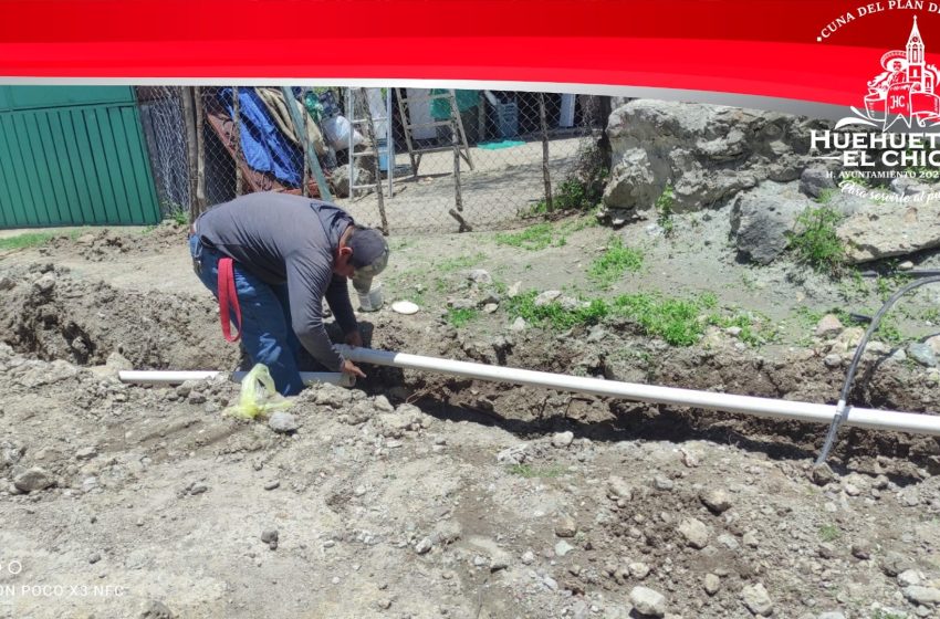 Ayuntamiento de Huehuetlán concluye ampliación de red de agua potable