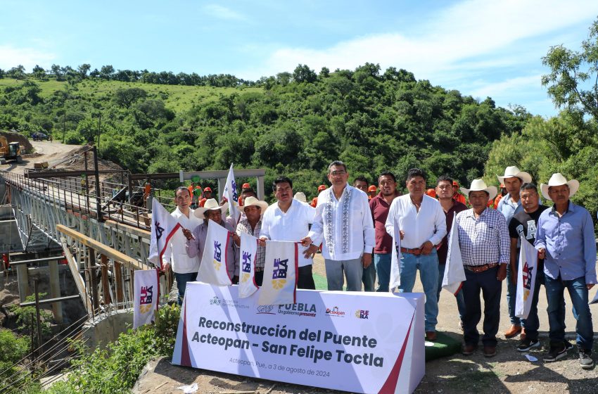 Con obras de infraestructura, Sergio Salomón mejora movilidad en Tochimilco y Acteopan