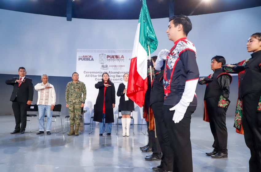 Abandera Gobierno de Puebla a jóvenes de “All Star Marching Band“