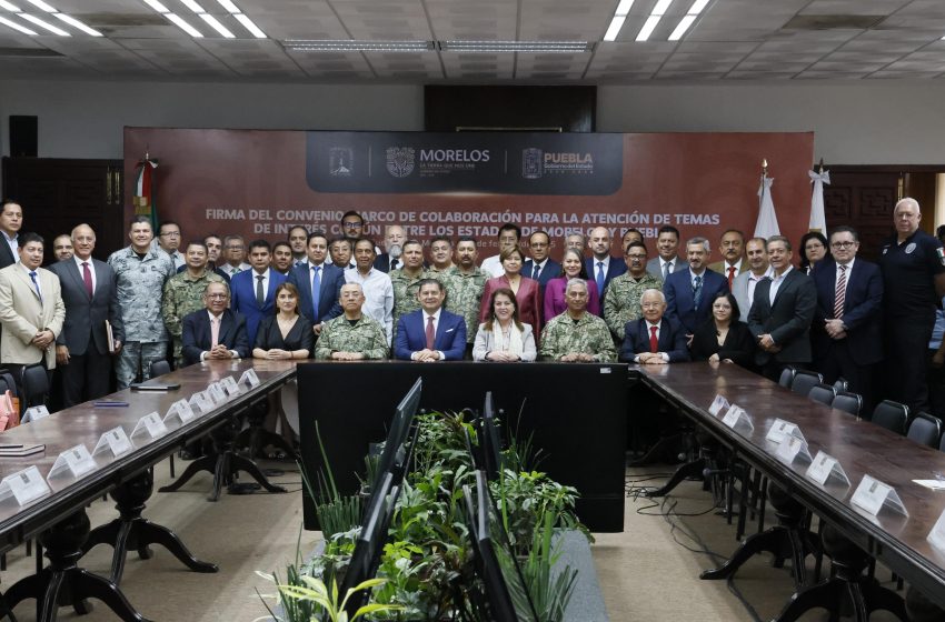 Vamos por Estados seguros, alineados al Plan Nacional de la Dra. Claudia Sheinbaum: Gobiernos de Morelos y Puebla.