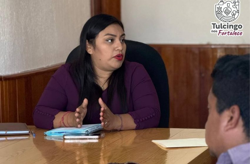Marubet Meza apuesta por la obra comunitaria en Tulcingo de Valle