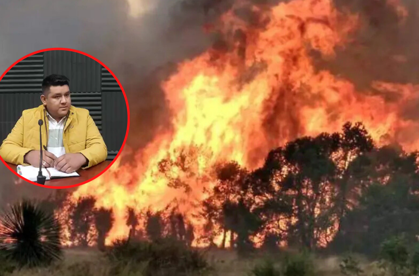 Gobierno de Raúl Merino ‘abandona’ a la población ante incendio forestal