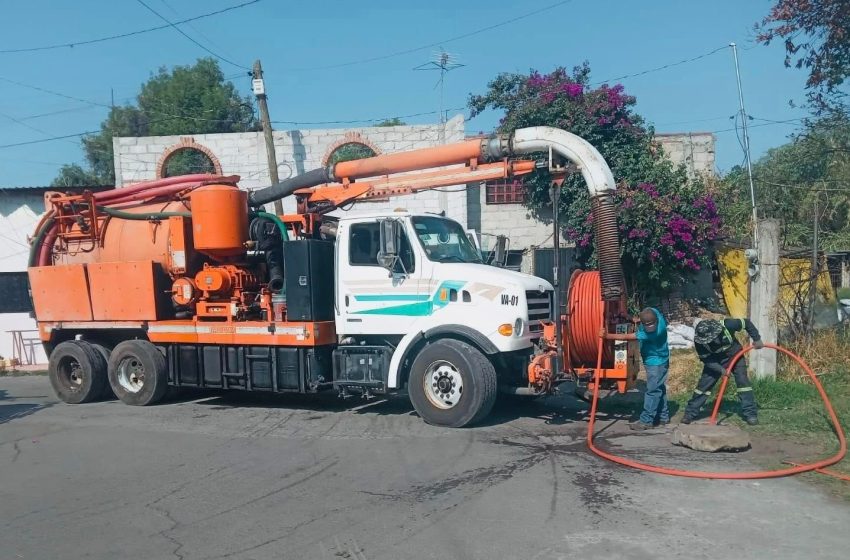 SOAPAMA realiza jornada de desazolve en vialidades de Atlixco