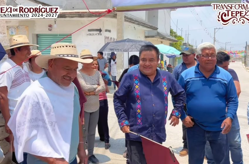Humberto Bolaños inicia nueva obra de impacto en Tepexi