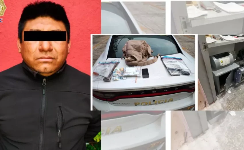 Velador roba más de 300 mil pesos y encierra a empleada en agencia de autos