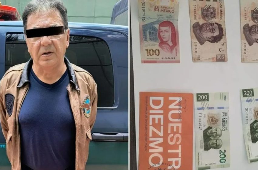 Detienen a masculino por robo de limosnas en la CDMX