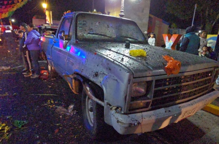 Fallece joven tras explosión de camioneta con pirotecnia en Tlaxcala