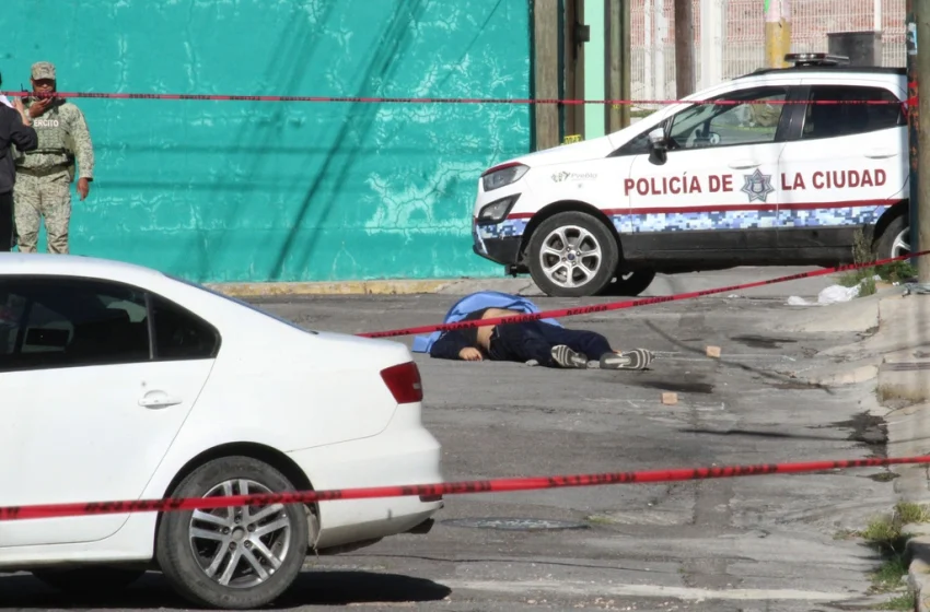 Ejecutan a masculinos en calles de la ciudad de Puebla