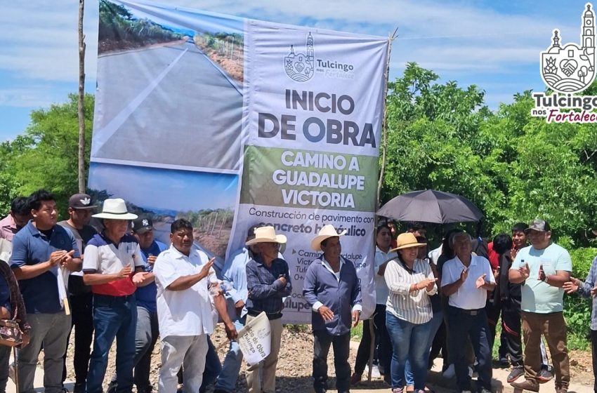 Marubet Meza arranca obra de impacto en Tulcingo