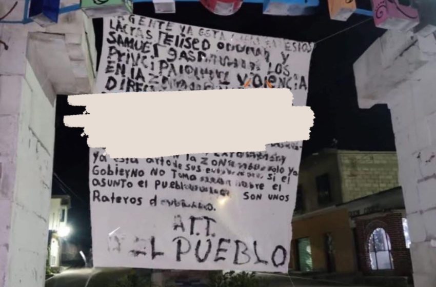 Hallan narcomantas en Tzicatlán y Jolalpan