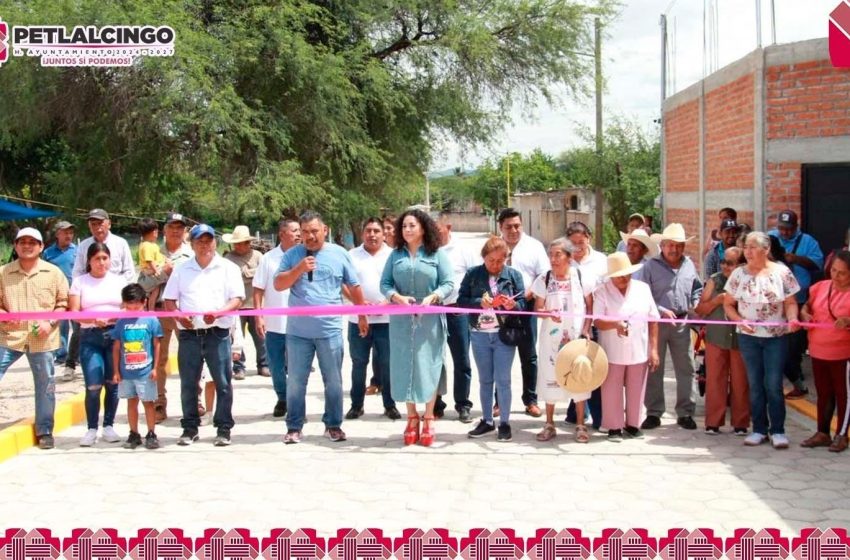 Isabel Vergara brinda más obras a Petlalcingo