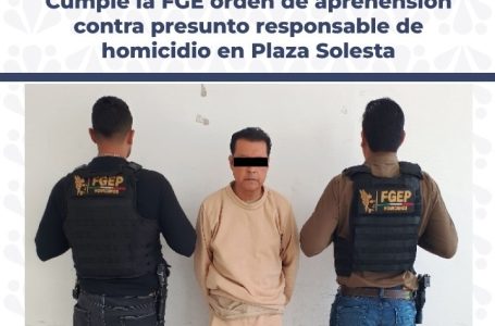 Detienen a sujeto por su presunta participación en homicidio de Plaza Solesta