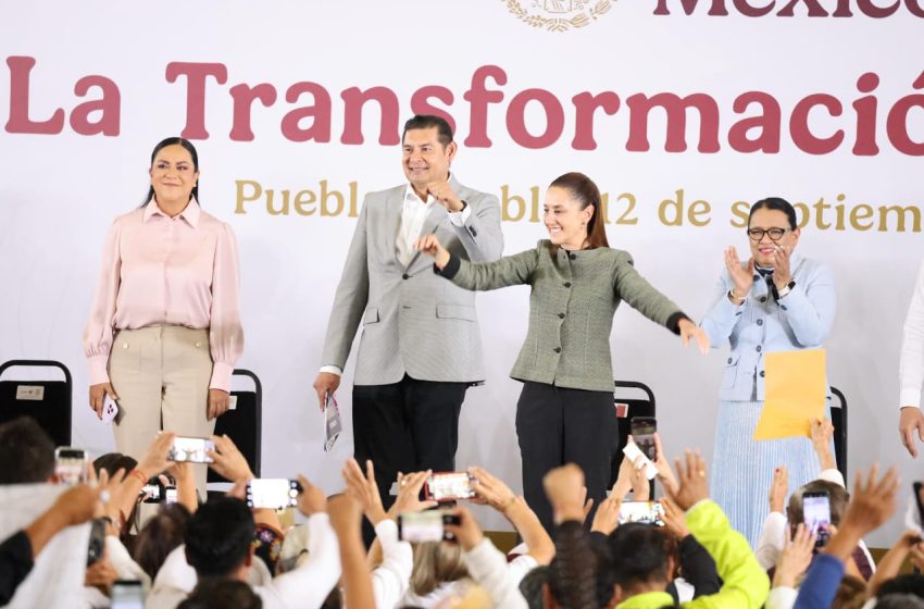 Con respaldo de la presidenta Sheinbaum, Puebla avanza y se transforma